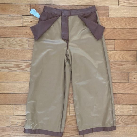 Brown Faux Leather Pants - Picture 3 of 10